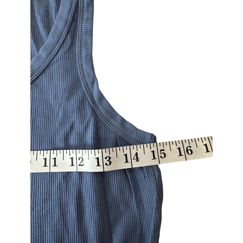 Aerie Bodysuit Women's XL Dusty Blue Sleeveless Beach Summer Resort Stretch NEW - Picture 4 of 6